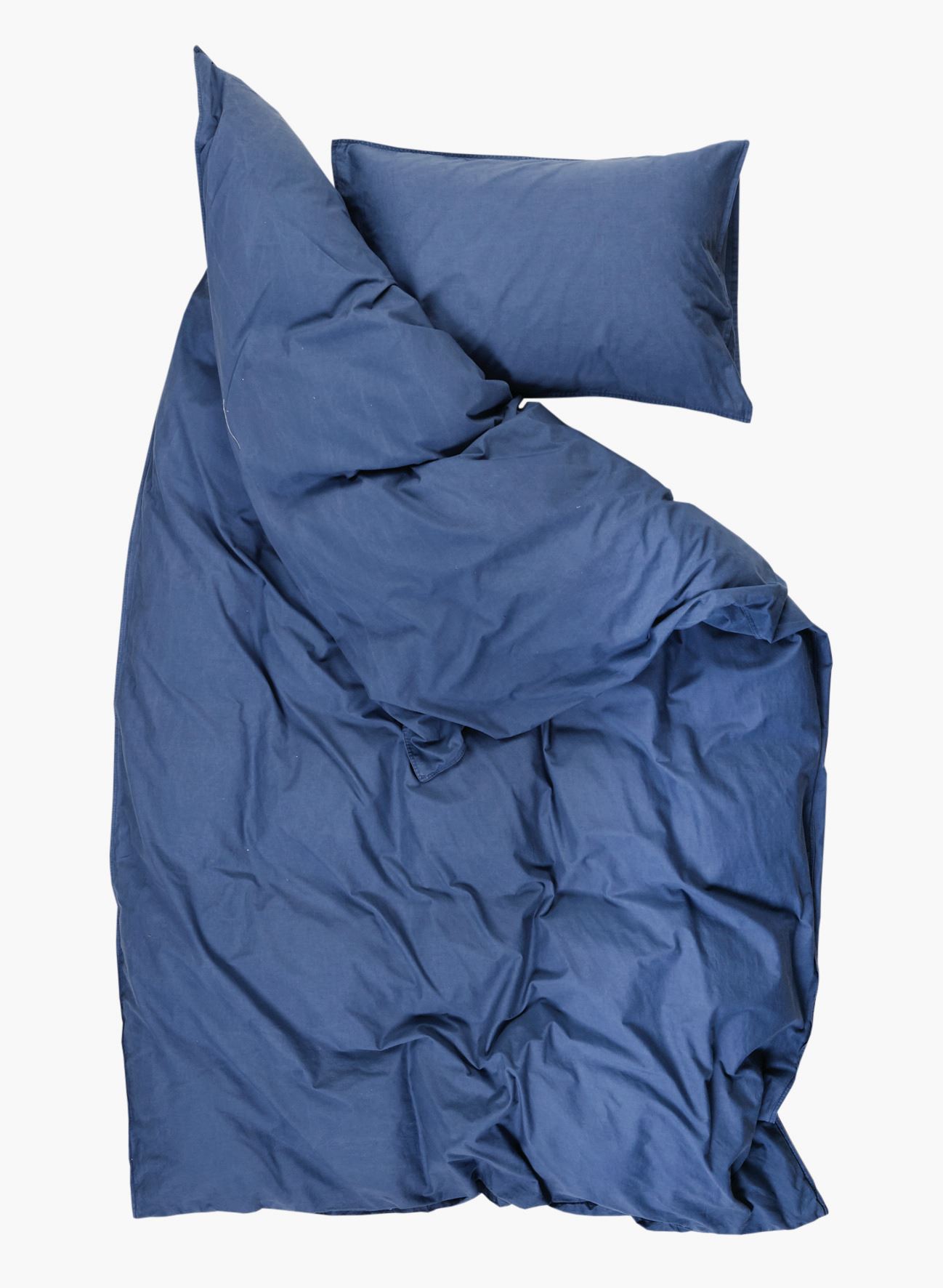 Voodipesukomplekt puuvillane teksasinine - 3