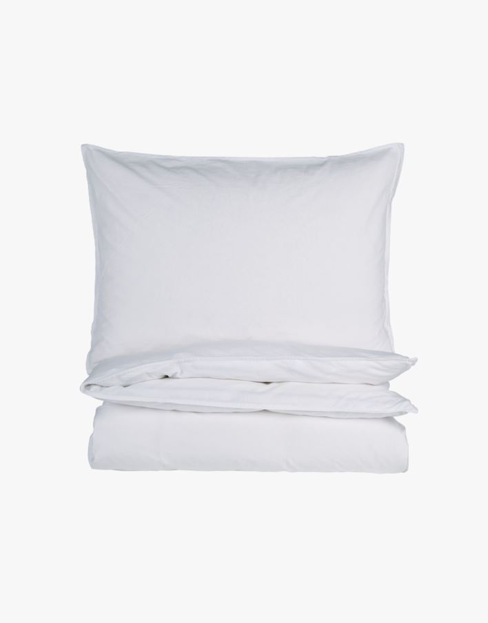 Puuvillane voodipesukomplekt valge - 150x210 cm valge - 1