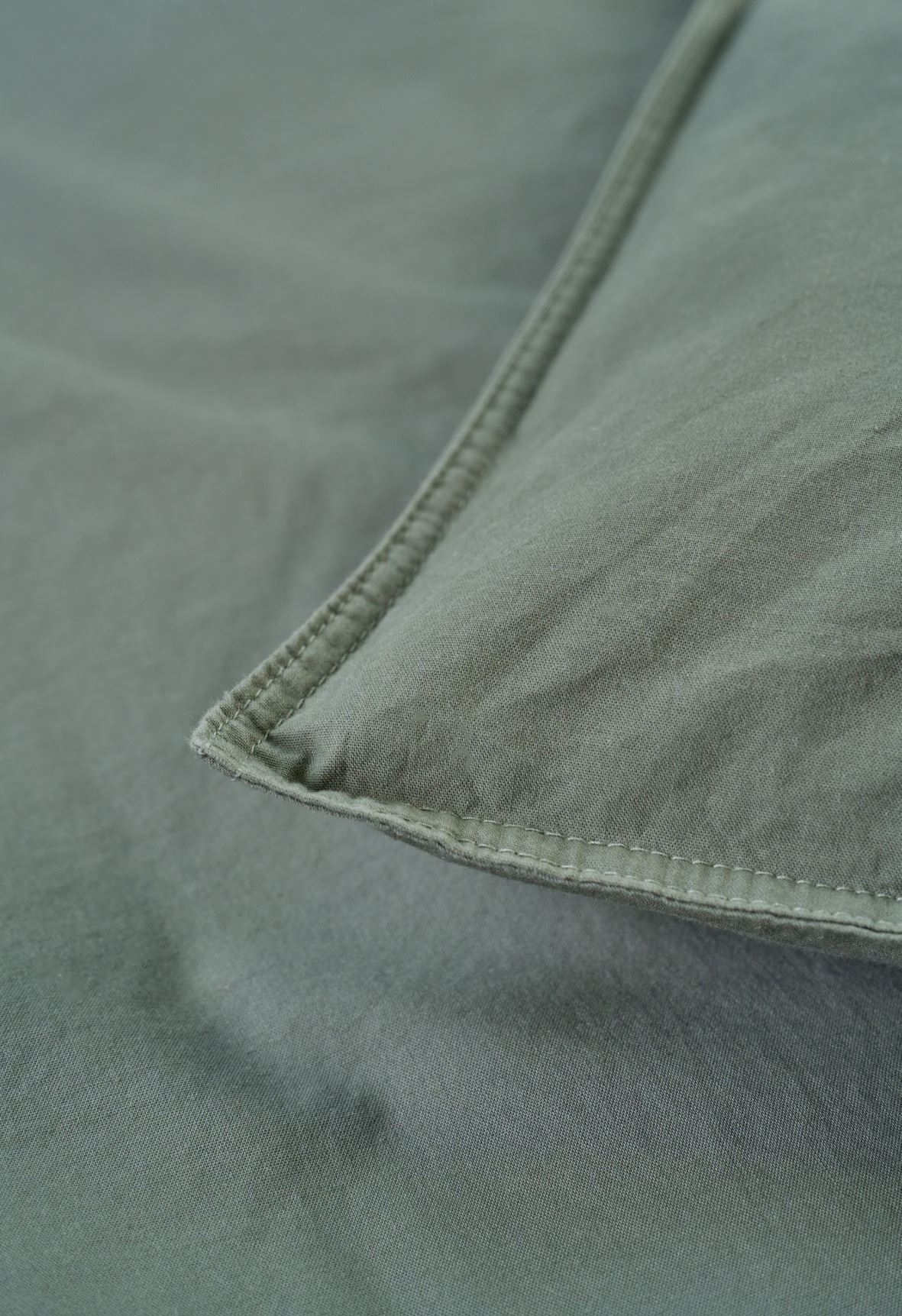 Voodipesukomplekt puuvillane oliiviroheline - 2