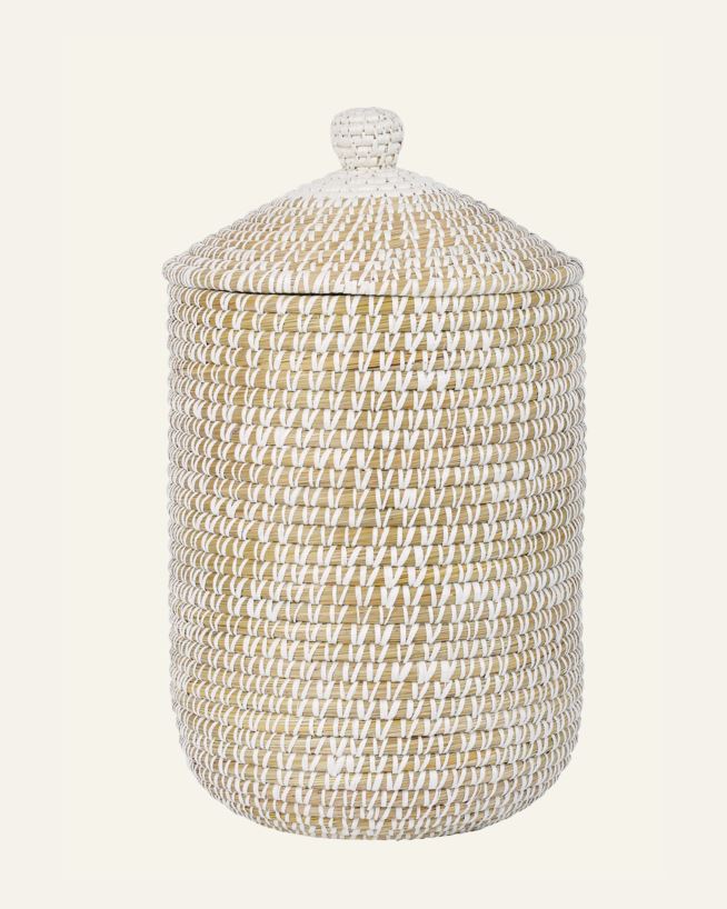 Pesukorv naturaalne toon - H50cm Ø38cm naturaalne toon - 1