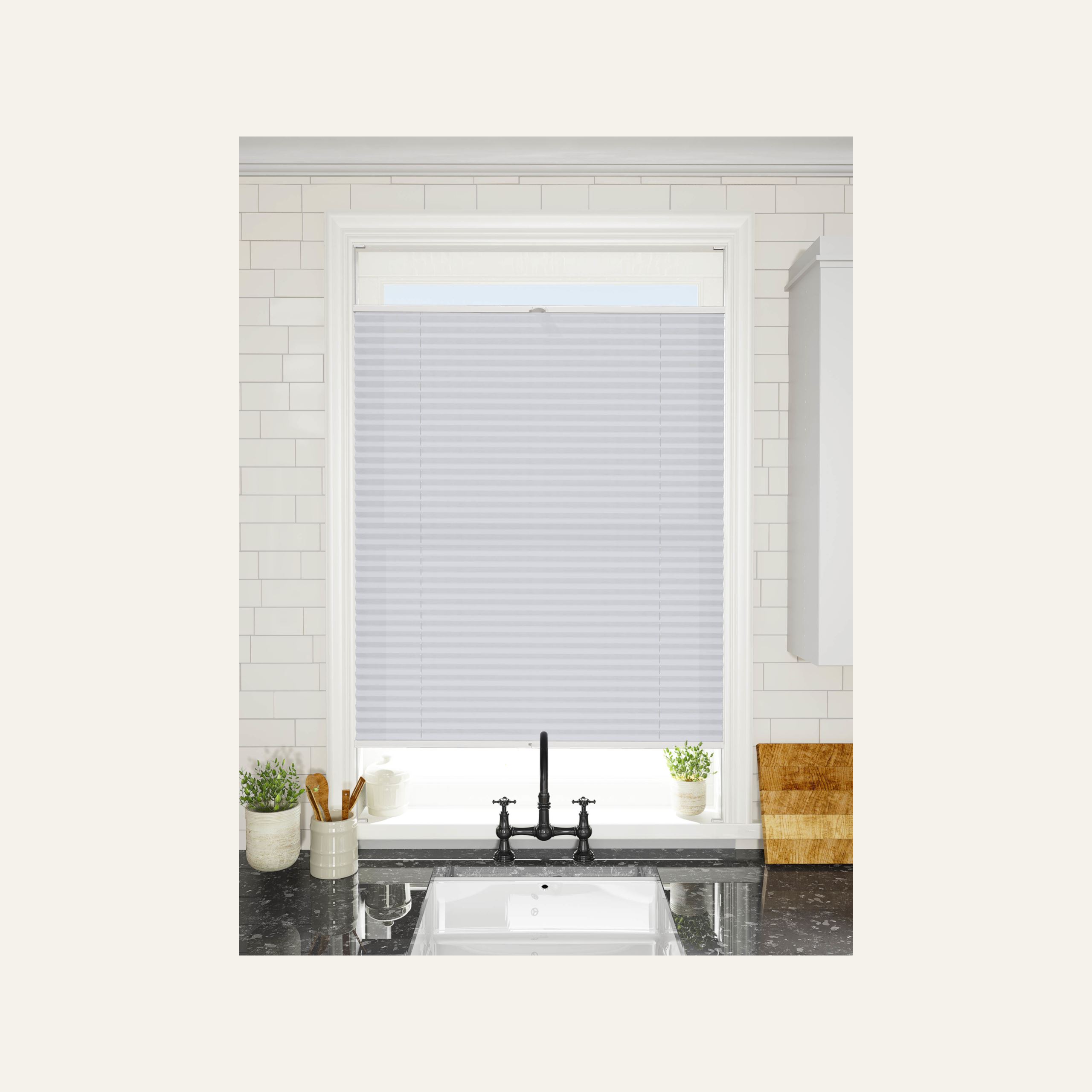 Basic ülalt-alt avanev voldikkardin 25 mm mitmevärviline - 3