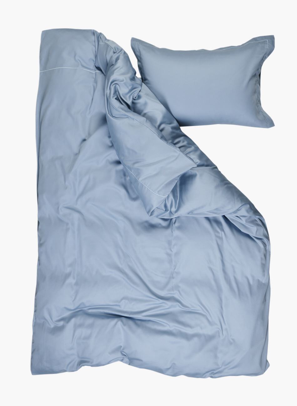 Voodipesukomplekt egiptuse puuvill taevasinine - 3