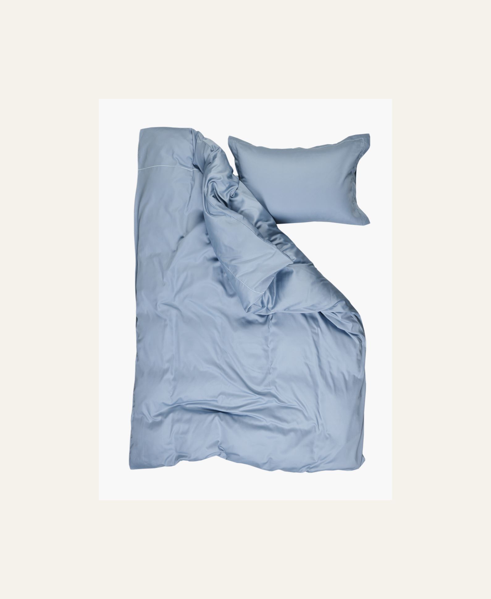 Voodipesukomplekt egiptuse puuvill taevasinine - 3