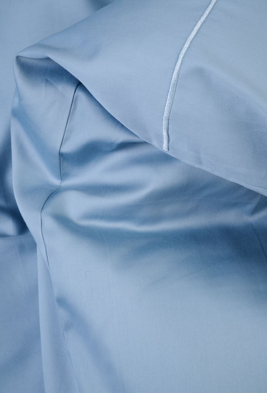 Voodipesukomplekt egiptuse puuvill taevasinine - 4