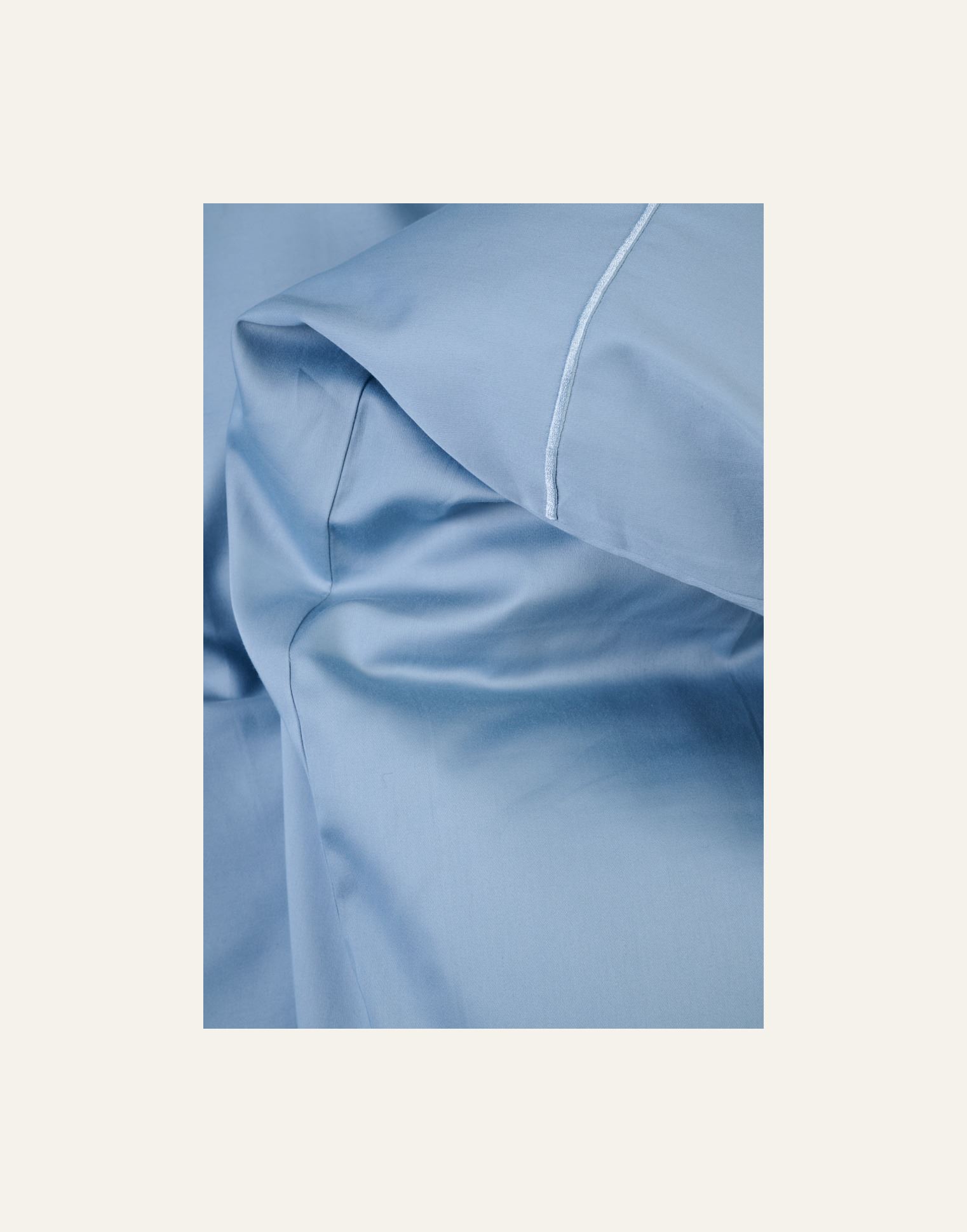 Voodipesukomplekt egiptuse puuvill taevasinine - 4