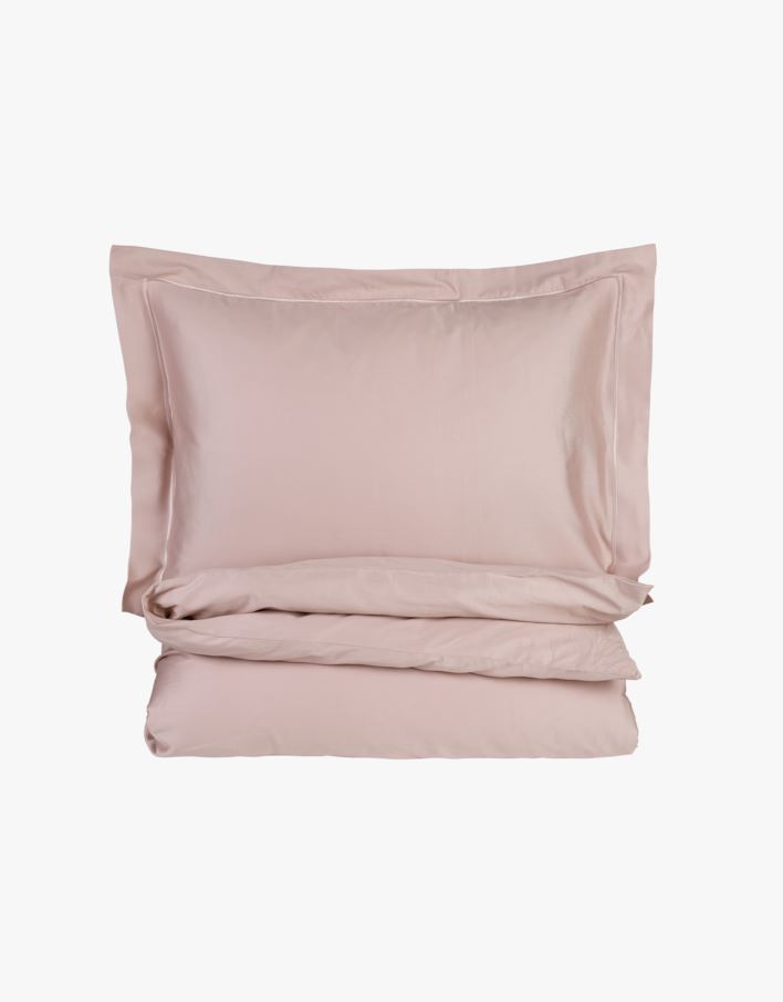 Voodipesukomplekt egiptuse puuvill heleroosa - 150x210 cm heleroosa - 1