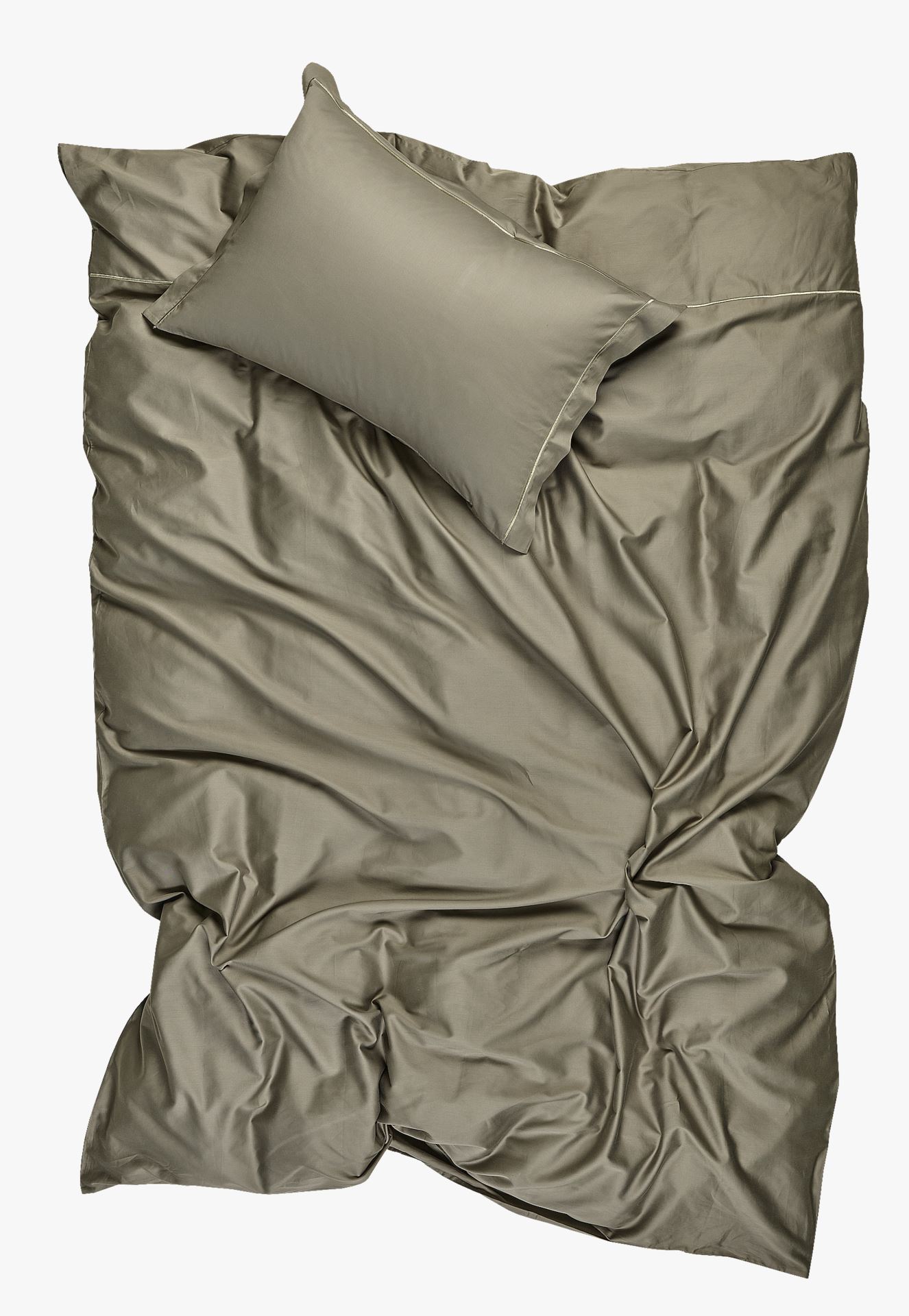 Voodipesukomplekt egiptuse puuvill oliiviroheline - 2