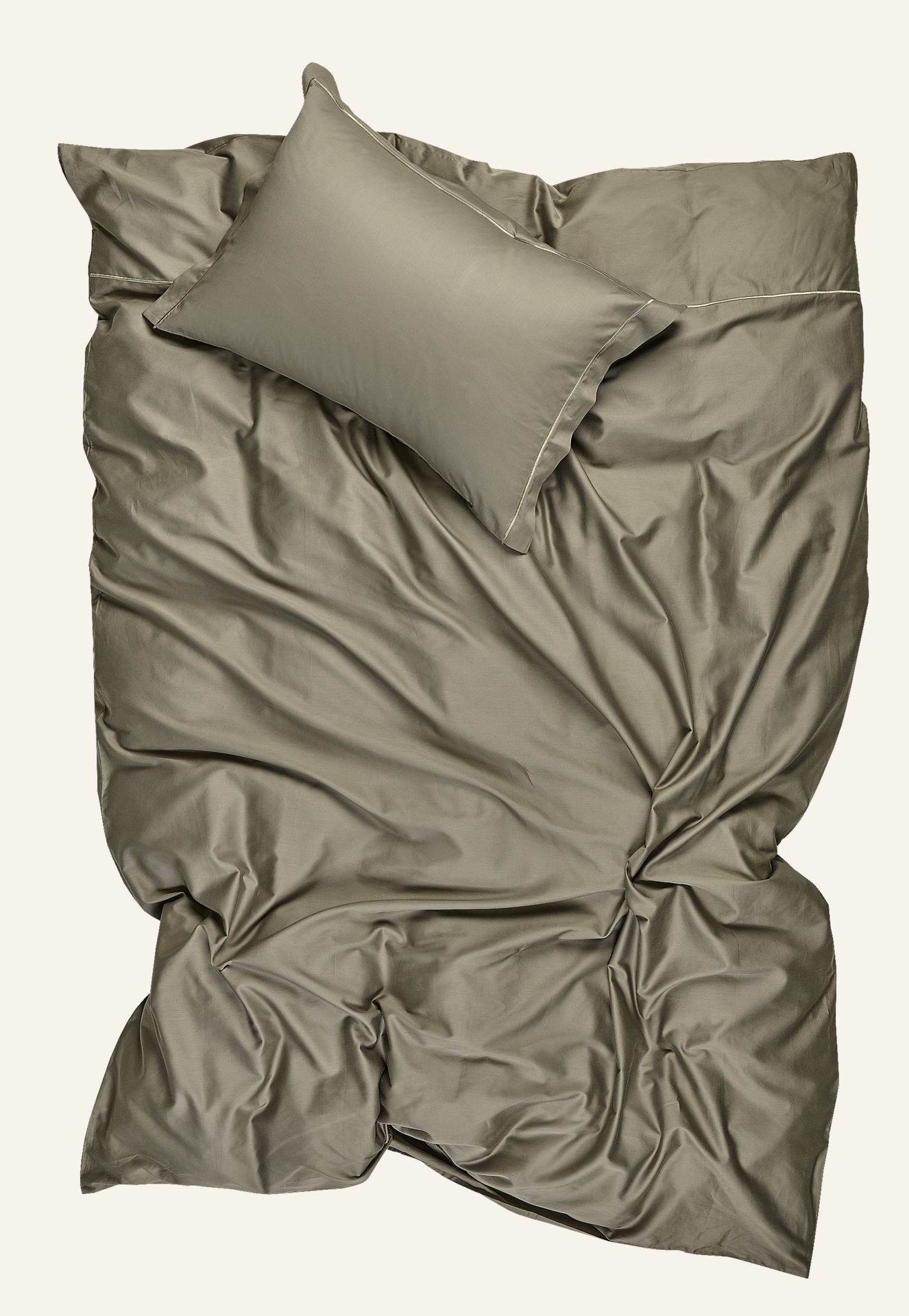 Voodipesukomplekt egiptuse puuvill oliiviroheline - 2