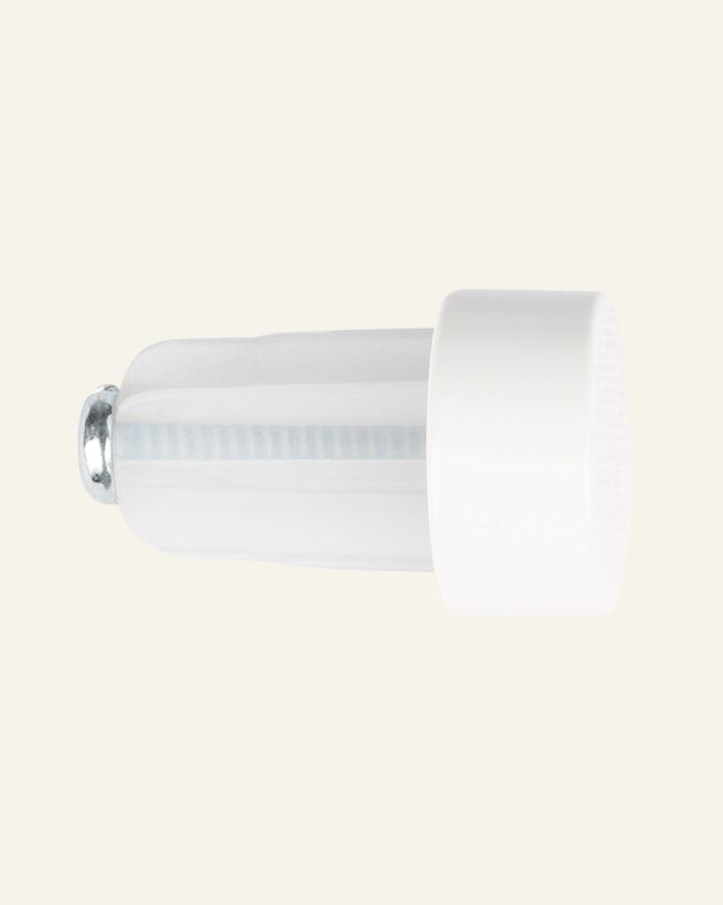Otsanupp 2tk valge - 22/25 mm valge - 1