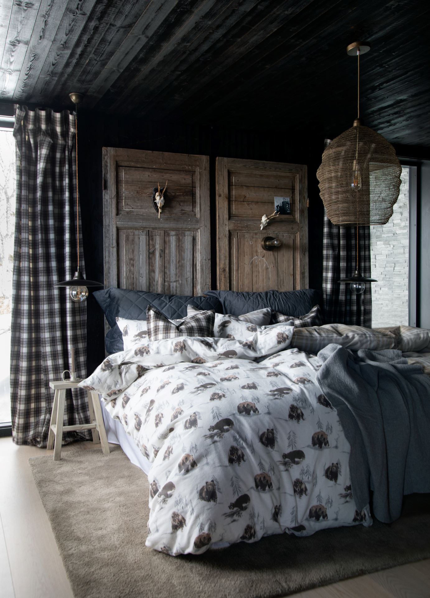 Kardin mitmevärviline/pruun - 2