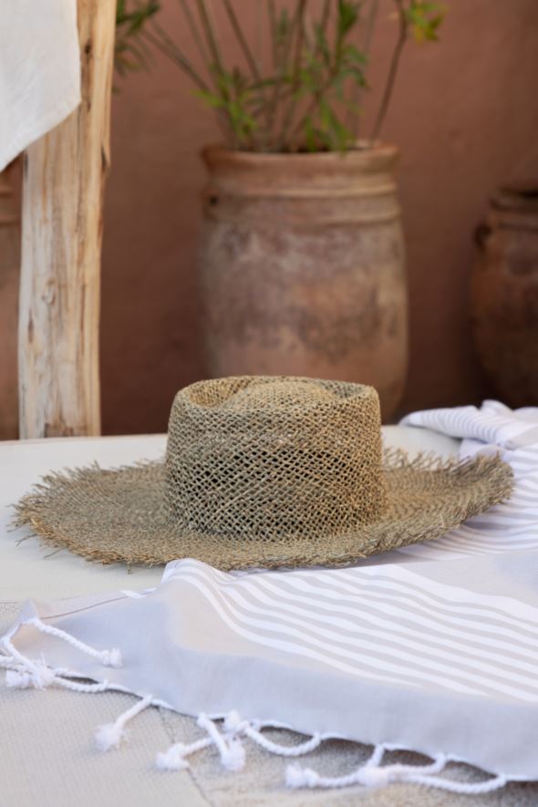 Õlgkübar naturaalne toon - 4