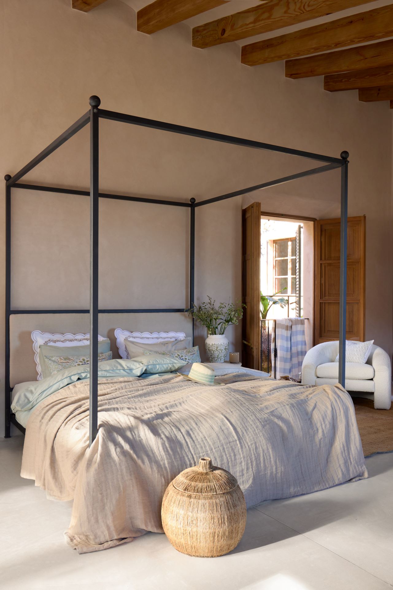 Voodipesukomplekt puuvillane roheline - 3