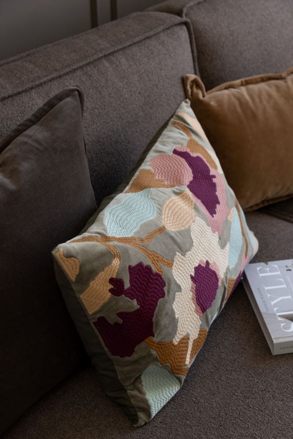 Dekoratiivpadja kate mitmevärviline/roheline - 2