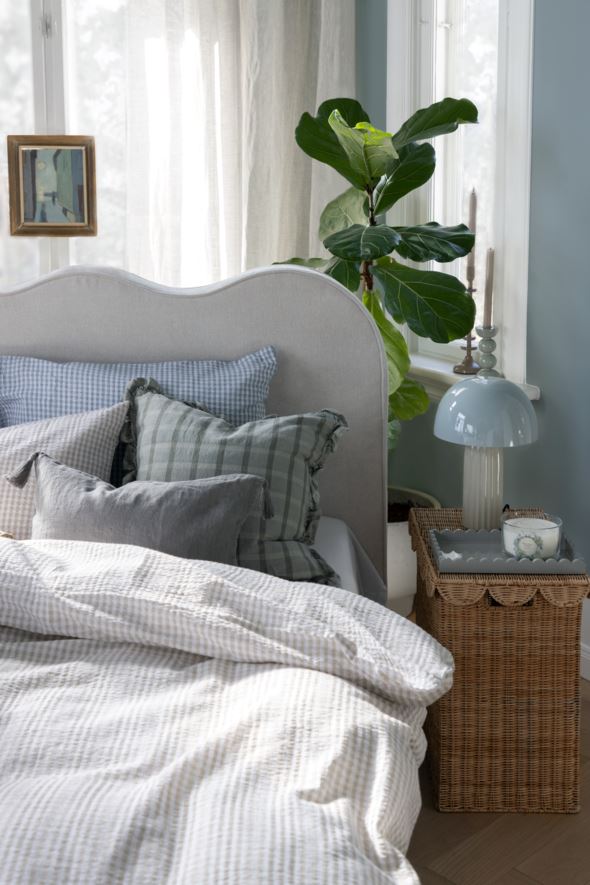 Voodipesukomplekt krepp-puuvillane sand - 4