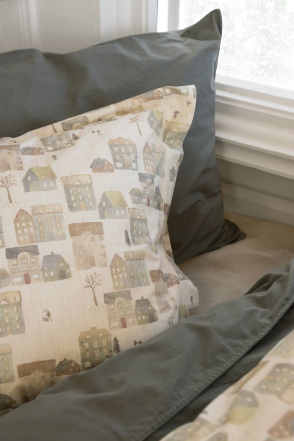 Voodipesukomplekt perkalpuuvillast mitmevärviline - 2