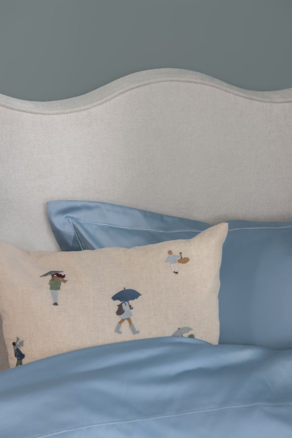 Voodipesukomplekt egiptuse puuvill taevasinine - 2