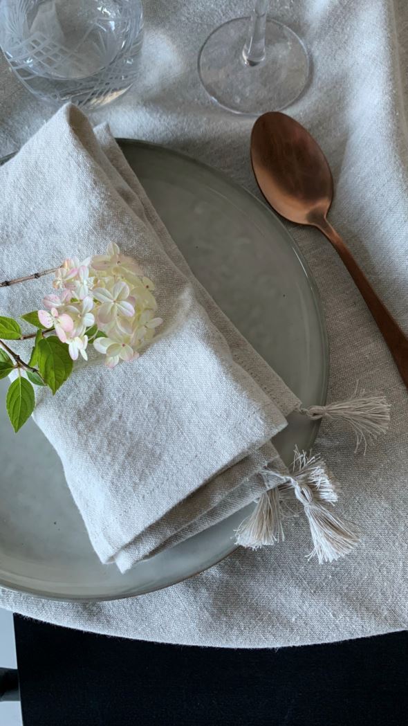 Linane servjett naturaalne toon - 3