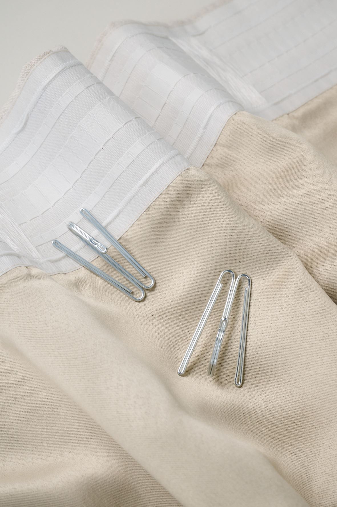 Eriti lai linane kardin naturaalne toon - 6