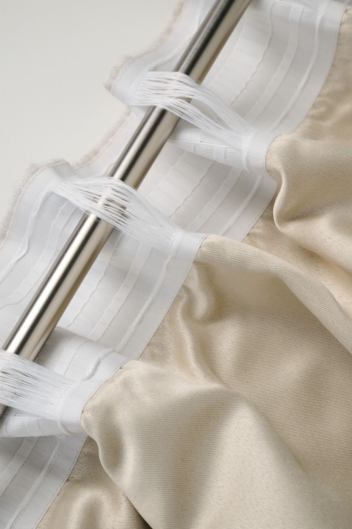 Eriti lai linane kardin naturaalne toon - 5