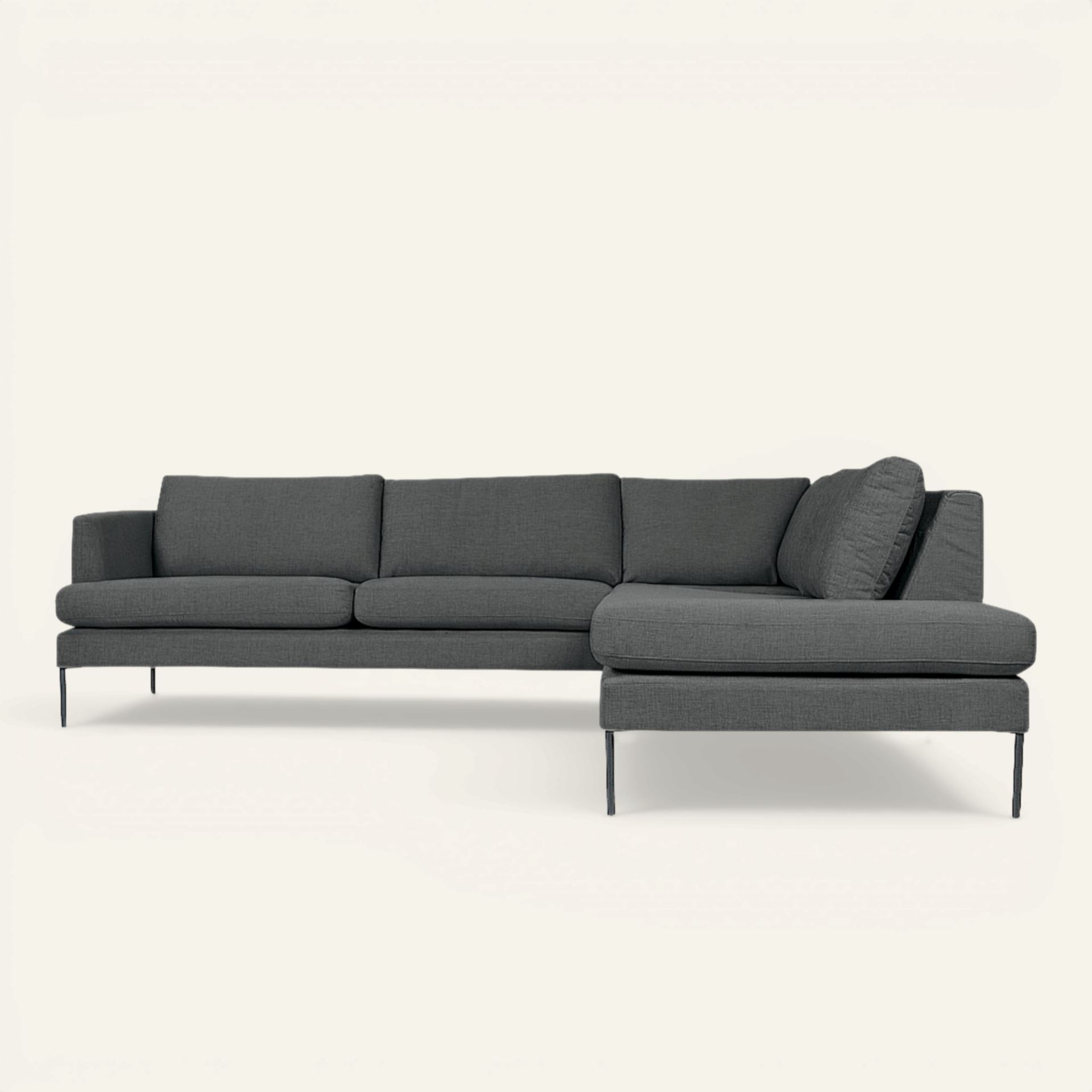 Diivan avatud ots paremal hall - 269x220x80 cm hall - 1