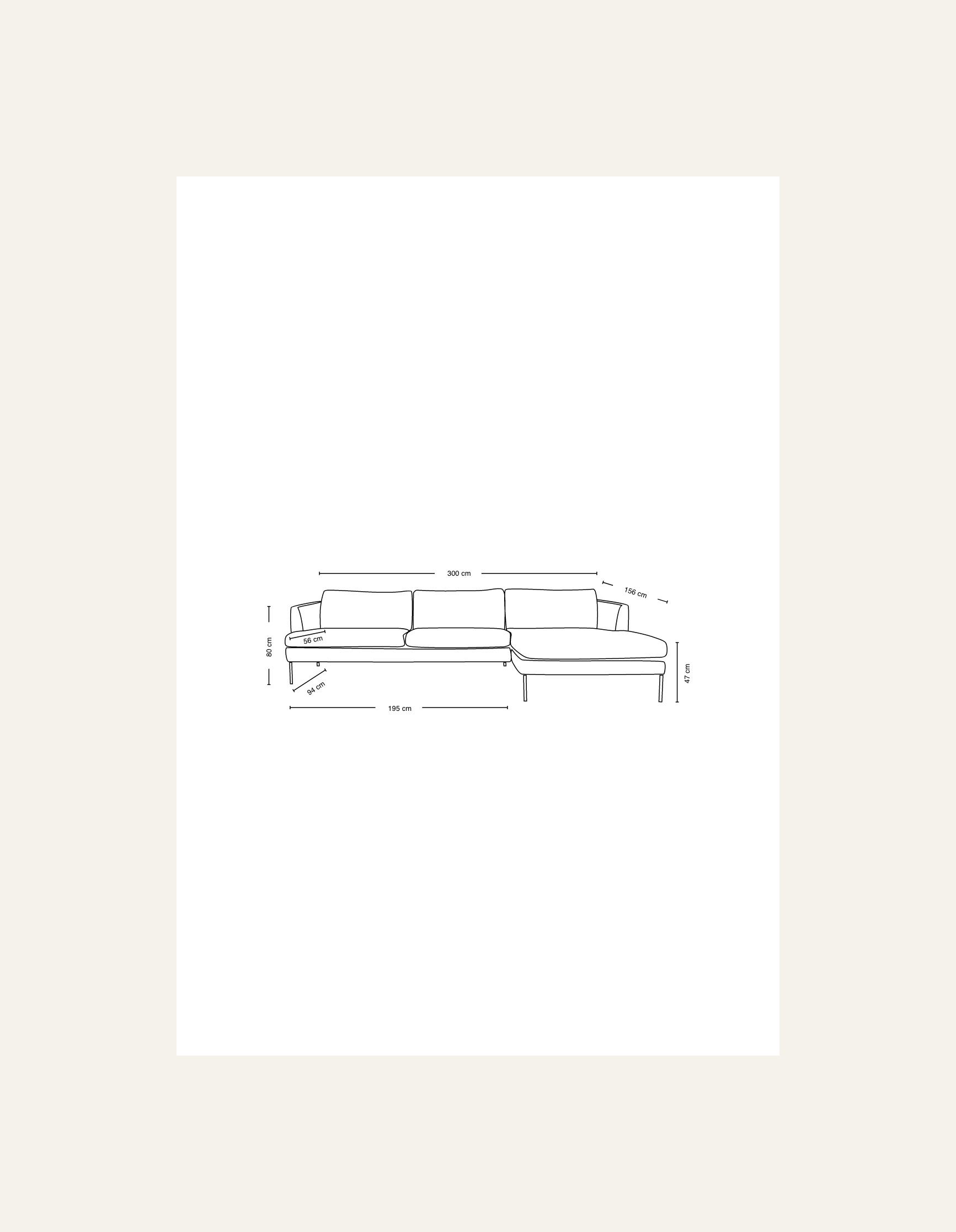 Diivan lamamisosa vasakul beež - 9