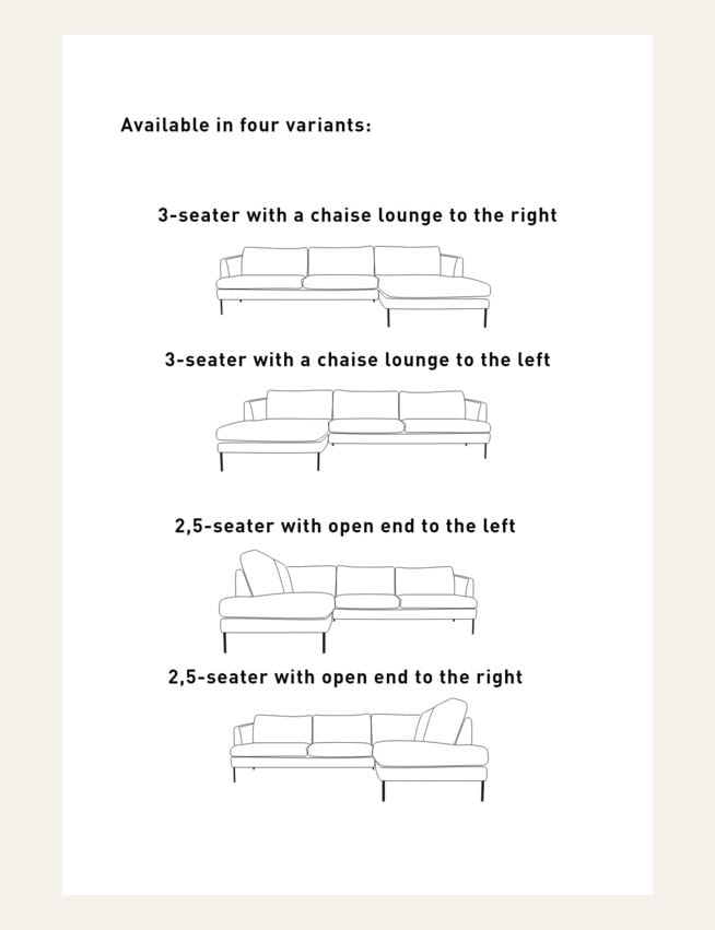 Diivani avatud ots vasakul beež - 8