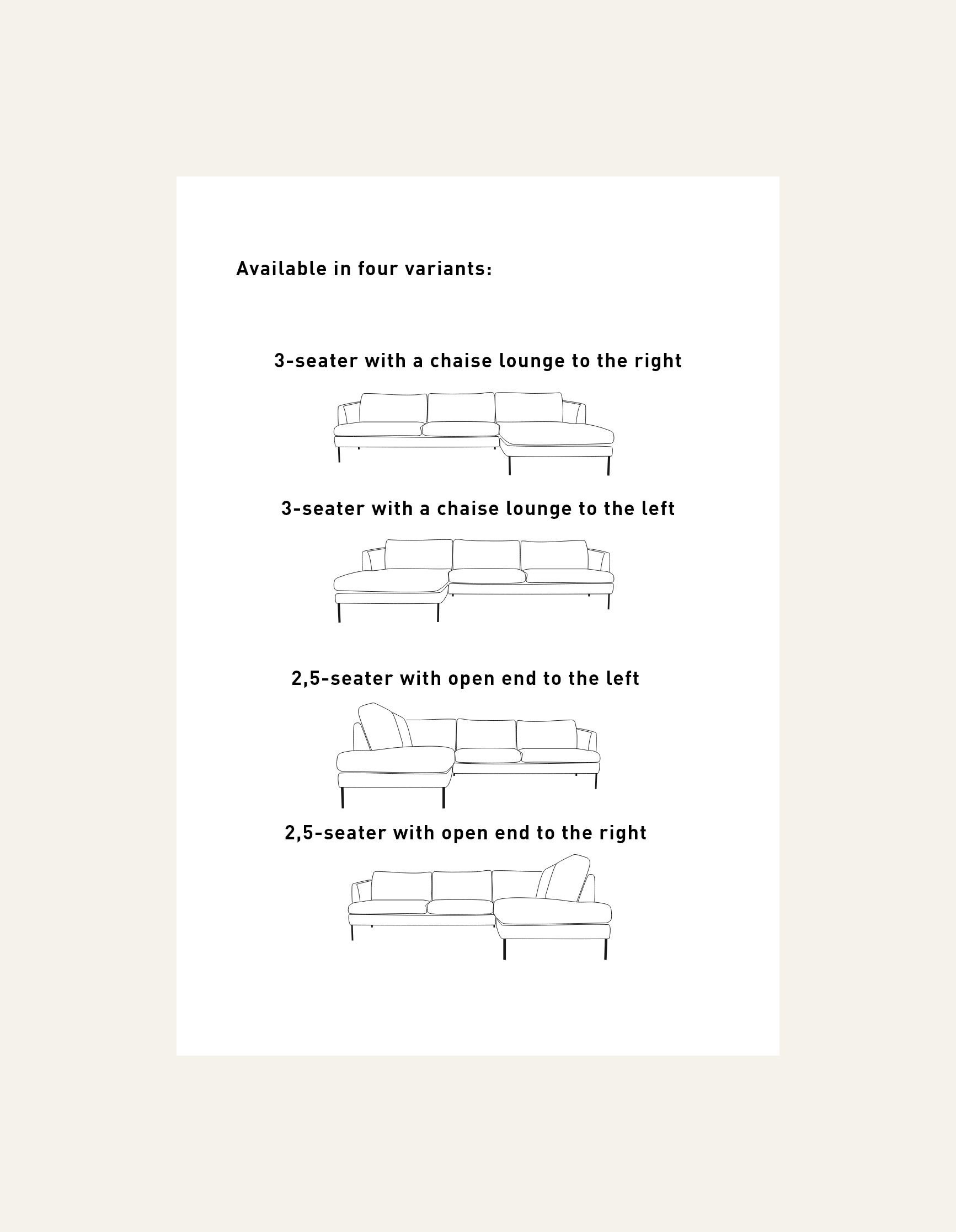 Diivani avatud ots vasakul beež - 8