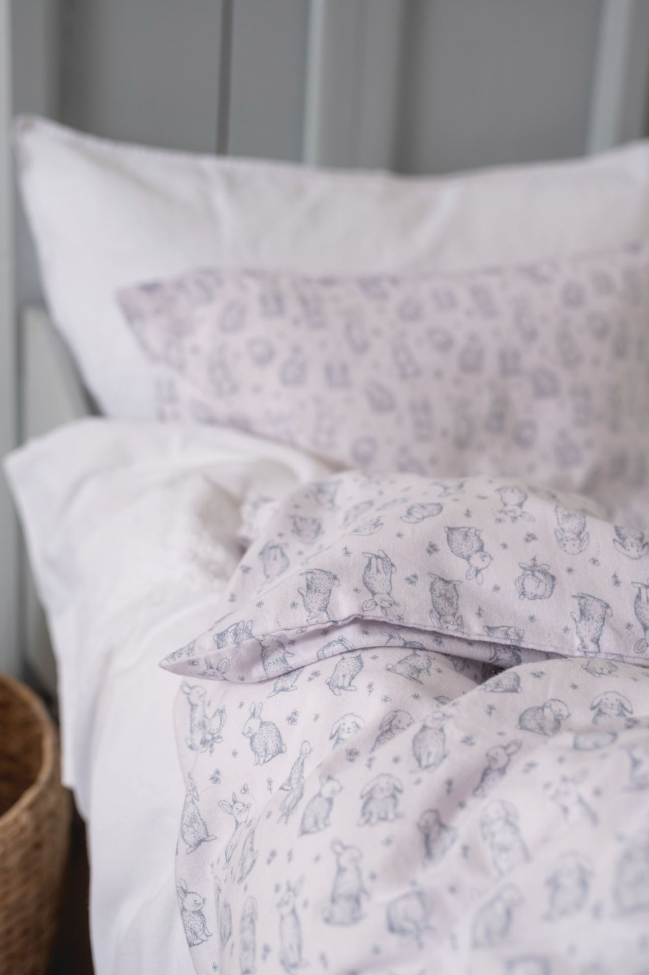 Flanell voodipesukomplekt sinine - 2