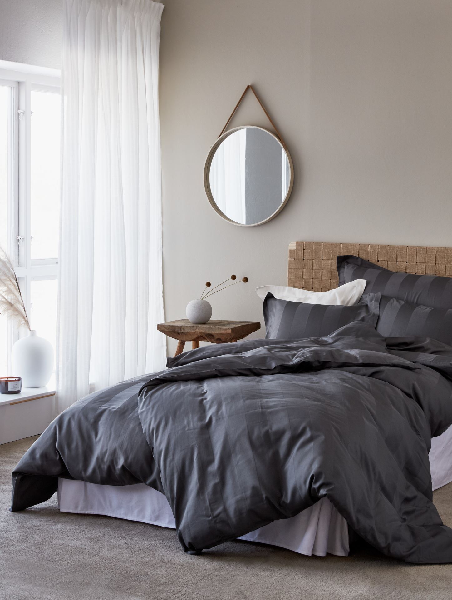 Voodipesukomplekt satiinpuuvillane hall - 3