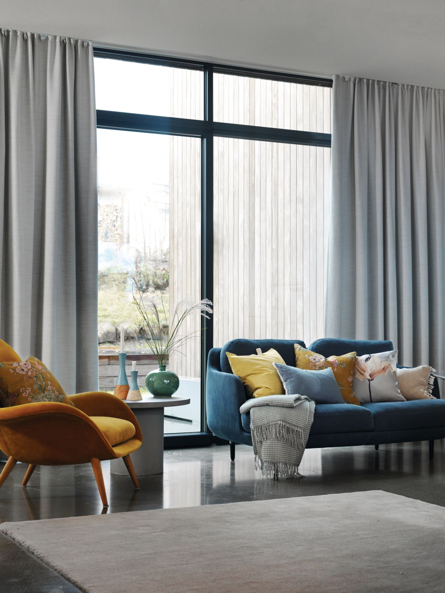 Pimendav kardin helehall - 2