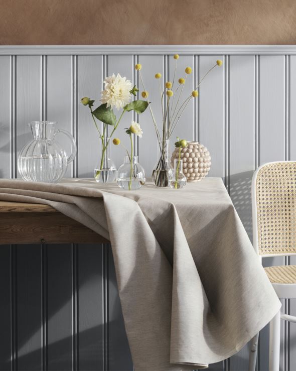 Vahatatud laudlina naturaalne toon - 2