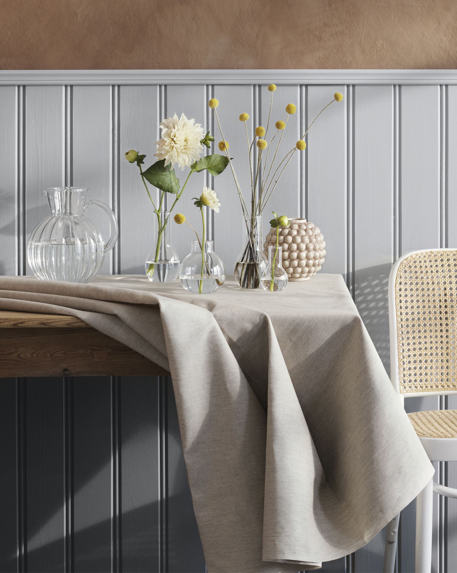 Vahatatud laudlina naturaalne toon - 2