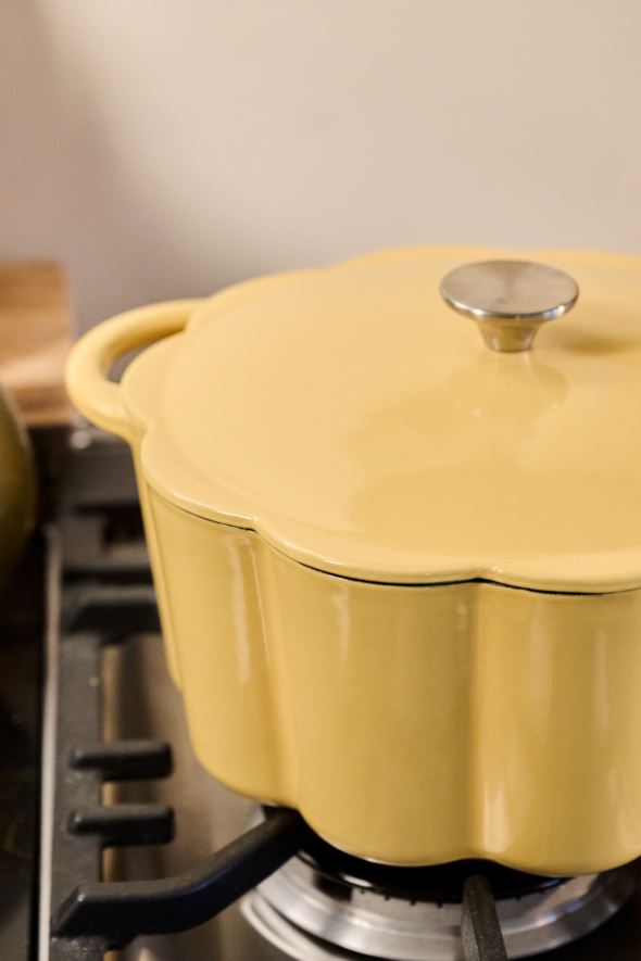 Malmist pott ümmargune kollane - 3