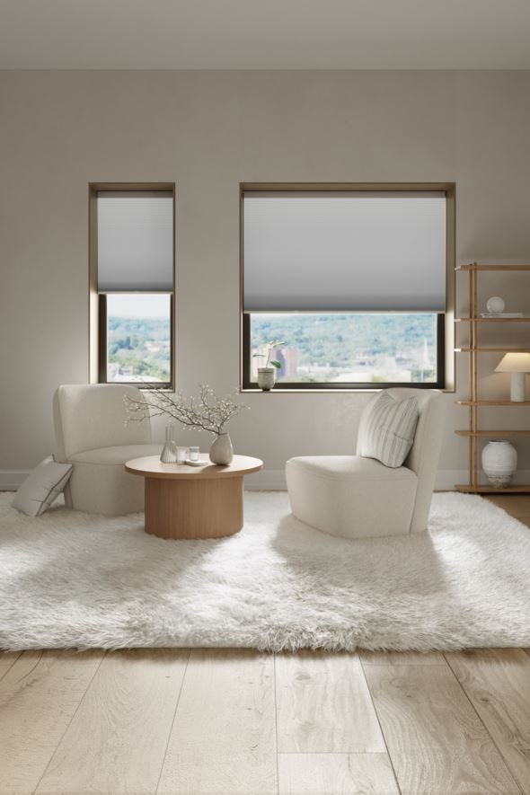 Pimendav topelt-voldikkardin valge - 3