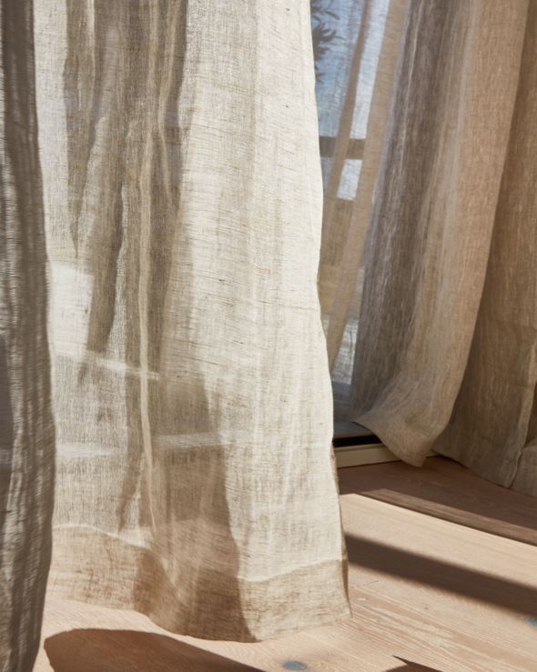 Linane kardin naturaalne toon - 5