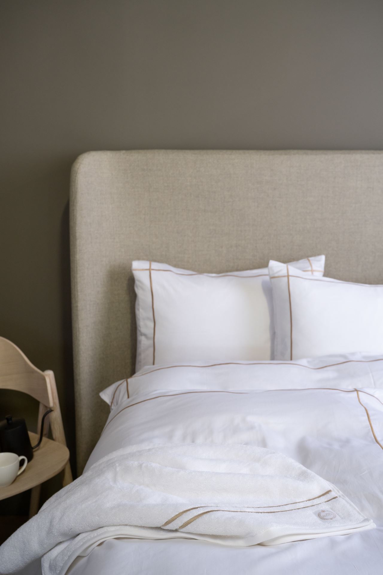 Voodipesukomplekt satiinpuuvillane sand - 6