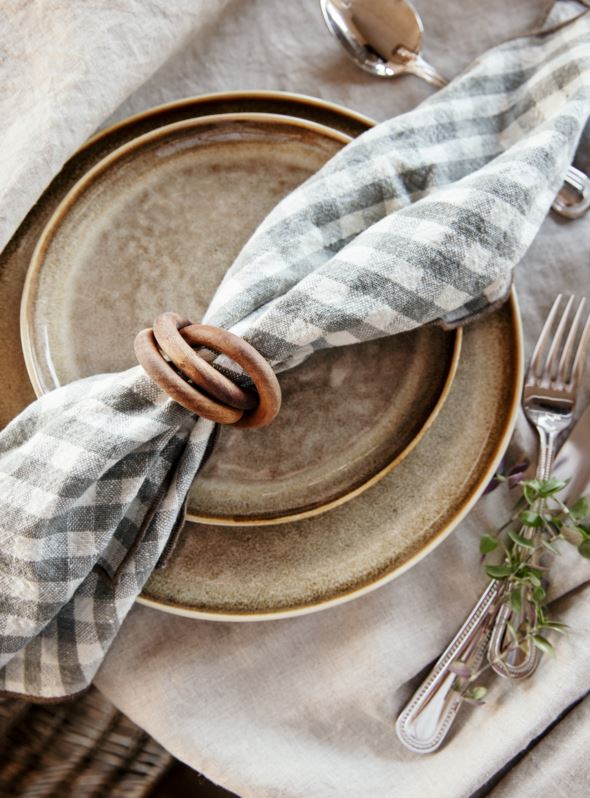 Salvrätikurõngad 2tk naturaalne toon - 2