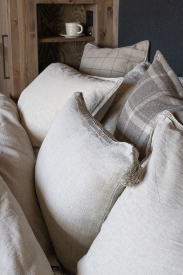 Dekoratiivpadja kate naturaalne toon - 4