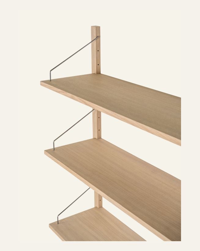 Riiulisüsteem riiuliplaat naturaalne toon - 100x30x2 cm naturaalne toon - 1