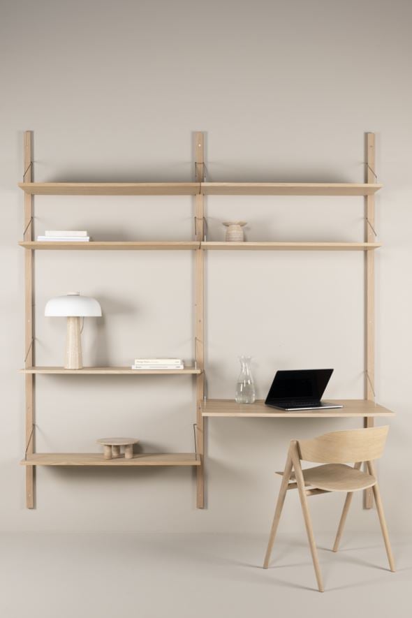 Riiulikombinatsioon 8 naturaalne toon - 220x204 cm naturaalne toon - 1