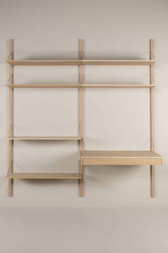 Riiulisüsteemi kombinatsioon 7 naturaalne toon - 220x204 cm naturaalne toon - 1