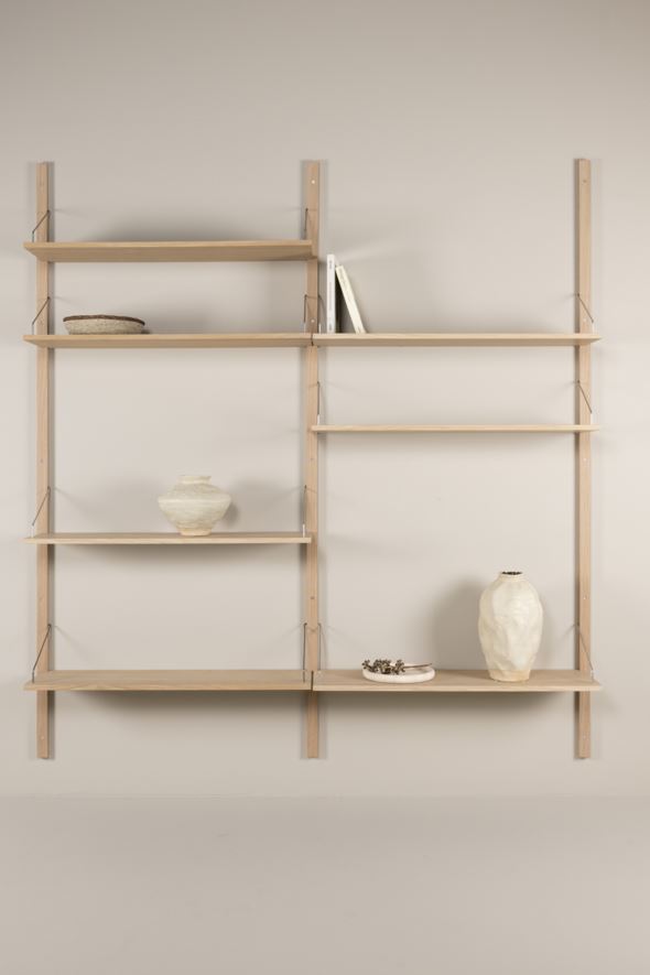 Riiulisüsteemi kombinatsioon 6 naturaalne toon - 220x204 cm naturaalne toon - 1