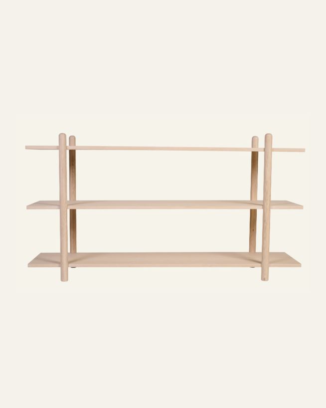 Madal vineer riiul naturaalne toon - 150x39x80 cm naturaalne toon - 1