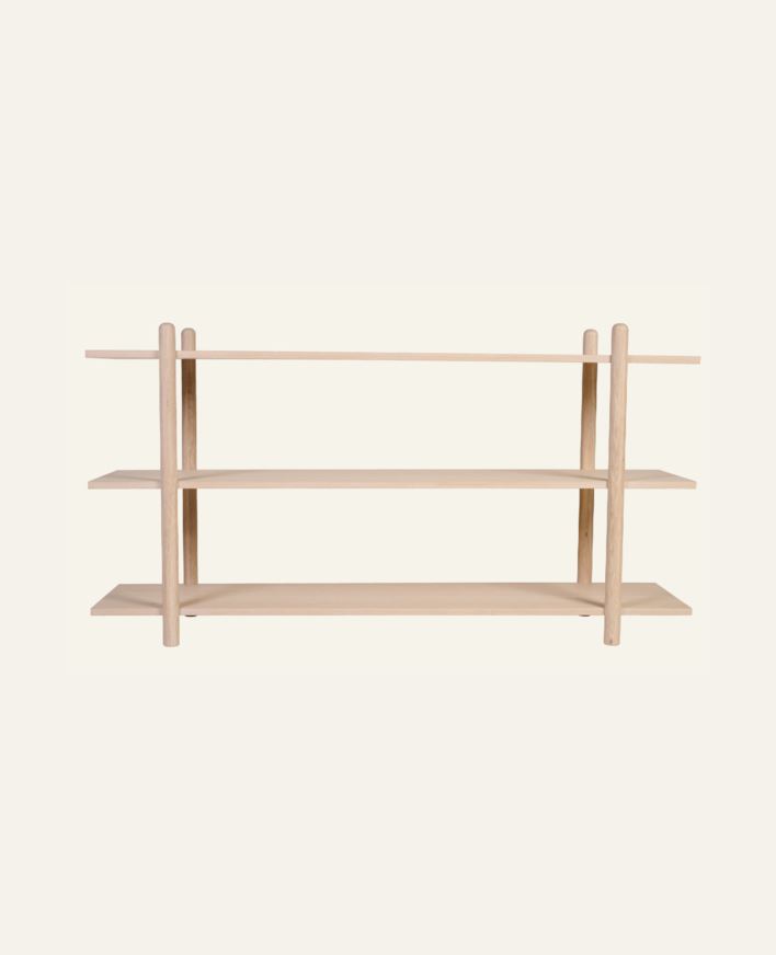 Madal vineer riiul naturaalne toon - 150x39x80 cm naturaalne toon - 1