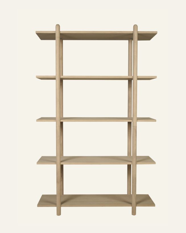 Kõrge riiul naturaalne toon - 110x175x39 cm naturaalne toon - 1
