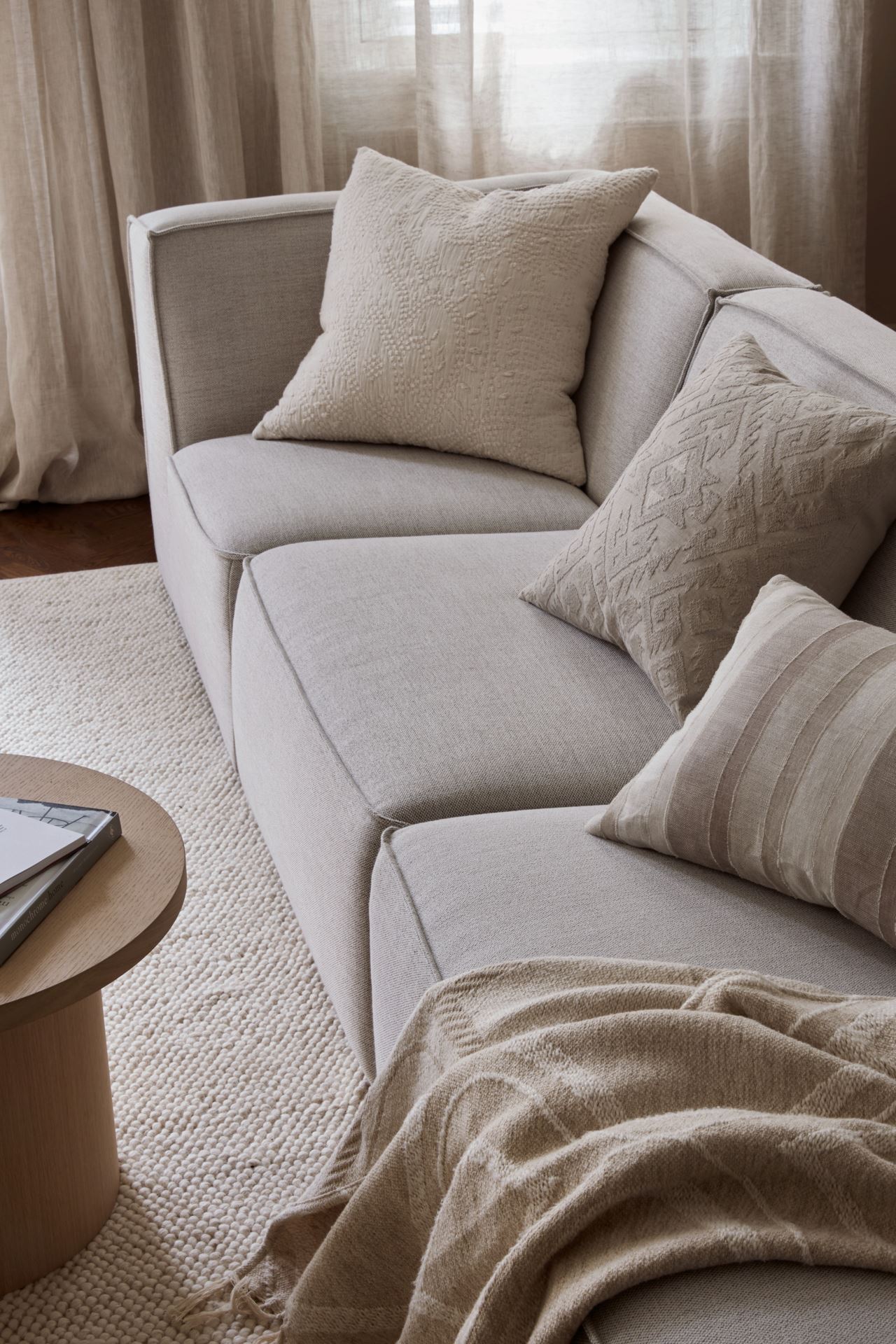 Dekoratiivpadja kate naturaalne toon - 3