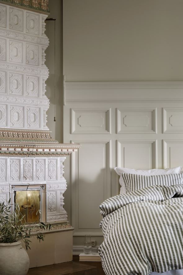 Voodipesukomplekt krepp-puuvillane oliiviroheline - 3