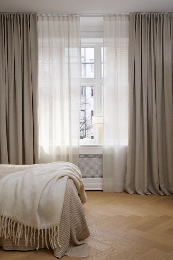 Linane kardin naturaalne toon - 3