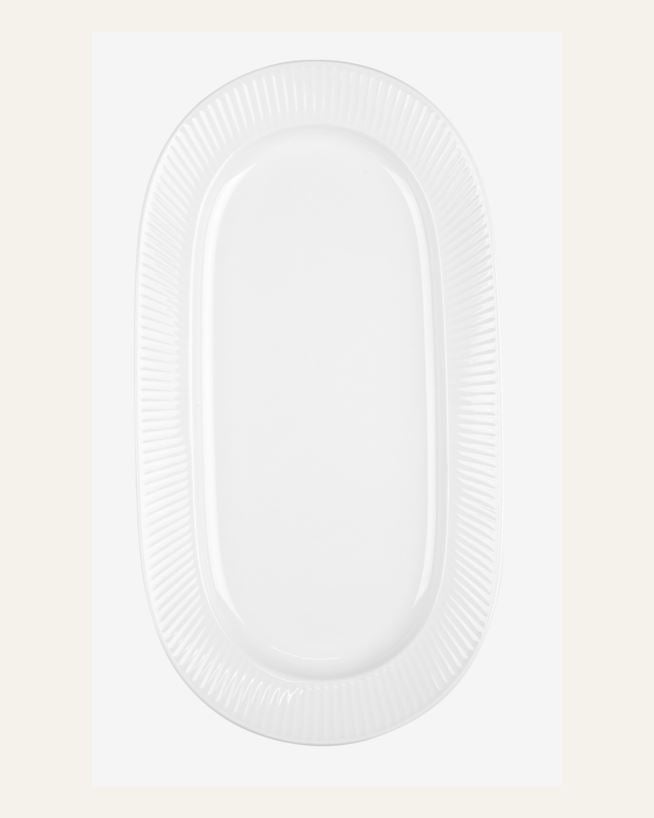 Taldrik valge - 35,5x19,2cm valge - 1