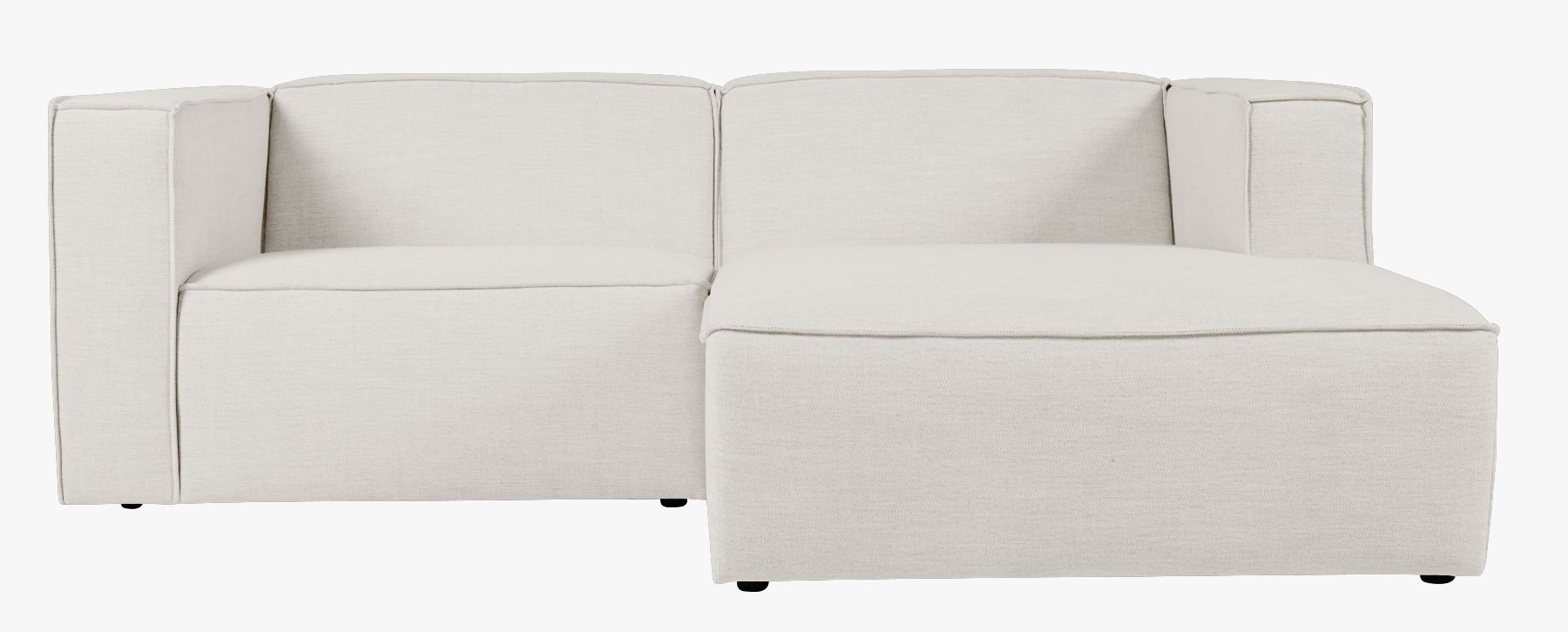 2-kohaline diivan lamamisosaga paremal naturaalne toon - 224x154x73 cm naturaalne toon - 1